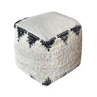 Pouf ottoman en coton imprimé antistatique fait main, coussin de sol, repose-pieds, siège, décoration de salon, tabouret, personnalisable pour mariage
