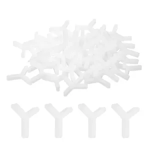 800 pièces blanc 2.5mm 1/8 \ "entretoises de carreaux de mur et de sol Y Type profilés en plastique outils de carrelage - Product Image 1