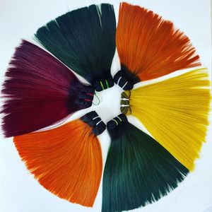 Pièce gratuite pour closure en dentelle HD, mèches Remy vierges brutes de donneur unique, tissage double machine, ondulation naturelle profonde, orange gingembre - Product Image 6