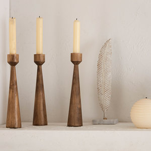 Magnifique support de bougie en bois fait main, écologique, de haute qualité, très vendu, pour la décoration de table. - Product Image 6