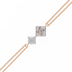 กำไลเพชรทองคำ 18k เพาะเลี้ยงในห้องปฏิบัติการ - สง่างามและเหนือกาลเวลา - Product Image 5