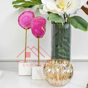 Home Intérieurs Sculpture de table en marbre d'agate pour bureau Décorations de bureau Sculpture en marbre d'agate abstraite unique Best Seller - Product Image 2