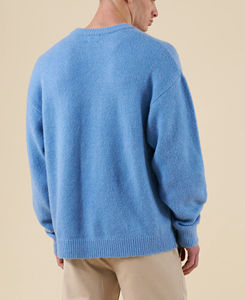 Suéter de Punto 100% Algodón para Hombre, Suave y Cálido para Invierno, Textura Acogedora, Corte Elegante, Diseño Casual, Transpirable y Ligero - Product Image 2