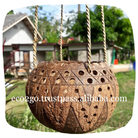 Pot tanaman tempurung kelapa berkualitas tinggi/tanaman Pot kelapa, bunga,... Dengan harga murah dan kemasan khusus dari Eco2go Vietnam