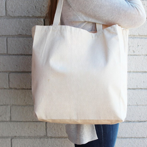 Sacs fourre-tout en toile personnalisés pour femmes, petits, avec longue anse en corde |   Fabricant OEM - Product Image 4