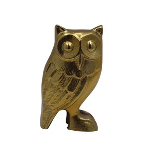 High Quality Aluminum Owl Sculptures <b>Abstract</b> Figurines Antique Finished for Home Living Room Desktop Sculpture - Product Image 4