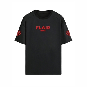 Camiseta de algodón de color sólido de alta calidad para hombre, logotipo personalizado, hombros caídos, cuello redondo de gran tamaño, 100% algodón - Product Image 1