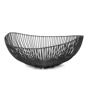 Fil de fer de qualité supérieure Articles ménagers simples Bol de stockage de fruits en métal Bol de service de fruits en fer rond pour la cuisine. - Product Image 5