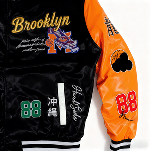 เสื้อแจ็คเก็ตเบสบอลสไตล์อเมริกันสุดเท่ห์สำหรับหนุ่มๆ แฟชั่นฤดูใบไม้ผลิและฤดูใบไม้ร่วง ทรงหลวม สบายๆ คลาสสิก ทันสมัย - Product Image 4