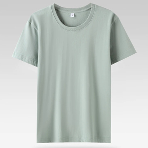 Camiseta de Verano para Hombre, Transpirable, de Punto, 100% Algodón Puro, Holgada, con Estampado Creativo de Letras, Informal, de Cuello Redondo, de Manga Corta - Product Image 6