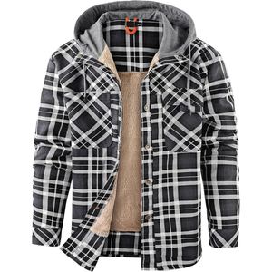Chaqueta de Franela Personalizada para Hombre, Diseño a Cuadros Tartán, Ropa de Abrigo Informal de Invierno de Primera Calidad - Product Image 1