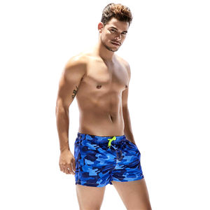 Bermuda d'été en coton léger pour homme Survêtement de sport de jogging décontracté avec motif uni anti-rides - Product Image 2