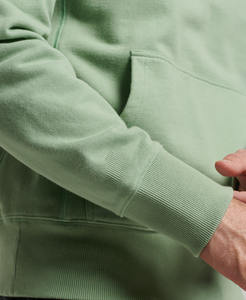 Sudadera con Capucha Negra Extra Grande de Estilo Urbano para Hombre, Otoño, Venta al por Mayor, 250g, Logotipo Bordado DTF Personalizado, Sudadera Informal para Hombre - Product Image 2