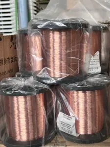 Fil d'enroulement en aluminium plaqué de cuivre émaillé verni par Offre Spéciale de prix bas pour la fabrication de bobine d'électroaimant