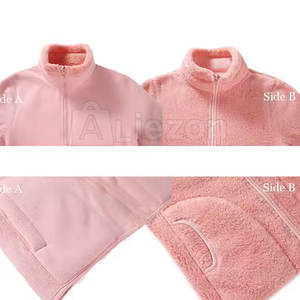 แจ็กเก็ตขนแกะสำหรับผู้หญิงเสื้อแจ็กเก็ตขนแกะแฟชั่นออกแบบโลโก้ได้ตามต้องการ - Product Image 6