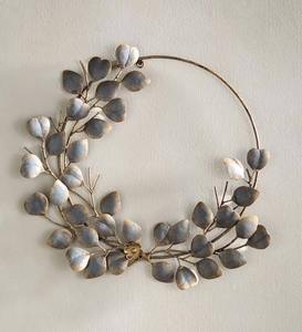 Occasion de Noël Couronne de finition noire Travail créatif en métal Décoration d'arbre de Noël - Product Image 5