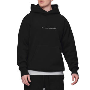 Personalizado apliques bordados Patchwork Logo Jogging 2 piezas conjunto desgastado chándales sudaderas con capucha para los hombres - Product Image 4