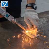 Torche de soudage laser à fibre portative 500W, taille de spot réglable, mode oscillation, tête de soudeuse portable pour la fabrication métallique