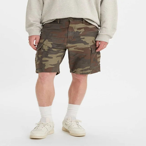 2024 New Hot Sale Fashionable High Street High Waist <b>Long</b> <b>Cargo</b> <b>Men</b> <b>Shorts</b> Breathable Canvas Elastic Waist Solid Plain Dyed - Product Image 5