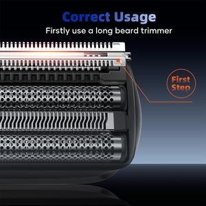 Afeitadora Eléctrica Recargable Inalámbrica para Hombre, Afeitadora Rotativa USB Impermeable con Doble Cuchilla IPX7, Maquinilla de Afeitar de Viaje - Product Image 6