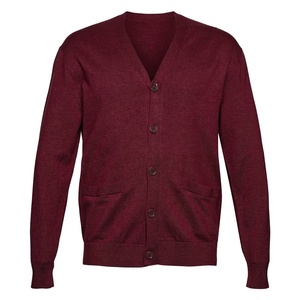 University Sorority Fraternity Cardigan à col en V Chaleur Logo brodé Pulls tricotés décontractés pour l'hiver - Product Image 5