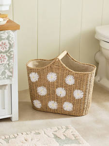 Nouvelle collection d'accessoires de salle de bain fabriqués au Vietnam avec porte-papier dans un panier en jonc de mer - Product Image 2