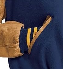 Mason/freemasons Varsity Crest Áo khoác <span class=keywords><strong>2x</strong></span>-lớn tối Hải Quân/ánh sáng vàng. - Product Image 3