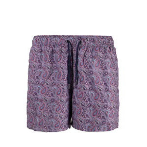 Quantité minimale de commande bas hommes Shorts de plage costume de plage garçons maillot de bain LOGO personnalisé planche Surf court tissu rayé hommes plage maillot de bain - Product Image 5