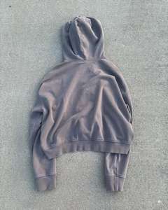 Sudadera con Capucha de Felpa Francesa 100% Algodón, Estilo Vintage, Lavado Ácido, Corte Holgado, con Bolsillo Delantero, Personalizada para Otoño - Product Image 2