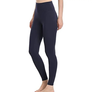 Mallas de compresión de satén de cintura alta para mujer, ropa de yoga con función de cintura alta - Product Image 3