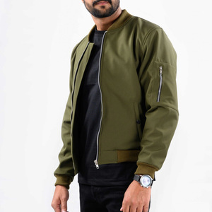 Blouson d'aviateur surdimensionné à fermeture éclair complète à ourlet brut graphique brodé au design personnalisé veste de travail en denim délavé vintage pour hommes - Product Image 3