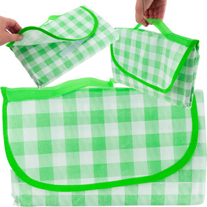<b>LARGE</b> PICNIC BEACH BLANKET WATERPROOF <b>MAT</b> GREEN - Product Image 1