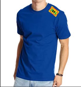 T-shirts formels surdimensionnés pour hommes 100 % coton écologiques respirants vente en gros grandes tailles col personnalisé imprimé style urbain - Product Image 6