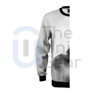 Sudadera de Cuello Redondo para Hombre, Corte Regular, Logotipo Personalizado, Forro Polar Sólido de Invierno, Transpirable, Sudadera con Capucha Unisex - Product Image 3