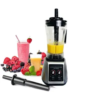 commercial 7L Blender with Glass Jar and 20 Functions for Purees Crushed Ice Shakes and Smoothies Stainless Steel