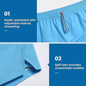 Oem Shorts en coton personnalisés pour hommes Pantalons courts de course à pied pour entraînement sportif Shorts de gymnastique pour hommes - Product Image 3