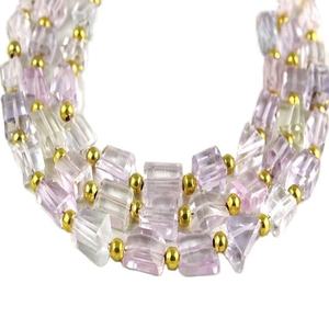 19 ชิ้น 1 เส้น เกรด AAA คุณภาพสูง คุนไซต์ธรรมชาติ รูปทรงก้อนเหลี่ยมเหลี่ยม สีขาวประกายระยิบระยับ ขนาด 5x6-8x11 มม. สำหรับทำเครื่องประดับแฮนด์เมด - Product Image 1