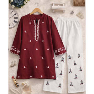 Traje indio y pakistaní de 2 piezas ORINGA EMB Series-Designer Stitched, precio 2099/-. - Product Image 2