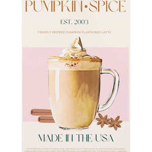 Autumn Latte Delight Pumpkin Spice Latte <b>Poster</b> Paper Wall Decor - Product Image 6