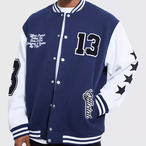 Chaqueta de béisbol con letras para hombre - Product Image 1