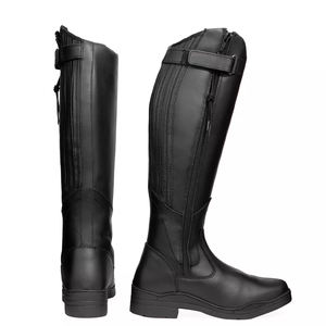 Fabricante profesional hecho botas de equitación Material de cuero hecho botas de cuero para montar a caballo para adultos - Product Image 1