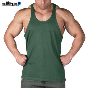 Vente en gros Débardeur à dos en Y en coton à séchage rapide Fitness Gym Musculation Sport Stringer Style décontracté - Product Image 4