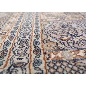 Tapis en soie noué à la main Gulmarg Blue Pae-6011, tapis décoratif floral pour la maison - Product Image 3