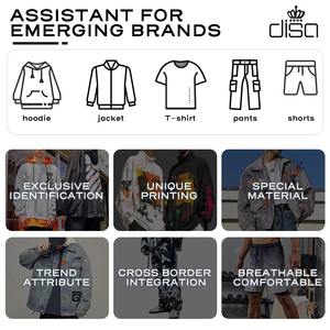 เสื้อฮู้ดดี้ผู้ชายผ้าฝ้ายคุณภาพสูง 100% ทรงหลวม พิมพ์ลายฤดูใบไม้ร่วง แขนยาว ปักลายเพชร แฟชั่นล่าสุด รับสกรีนโลโก้ตามสั่ง - Product Image 5