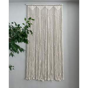 Cortinas de Macramé Bohemias Hechas a Mano para Puerta y Ventana, Diseño Funcional para Colgar - Product Image 1