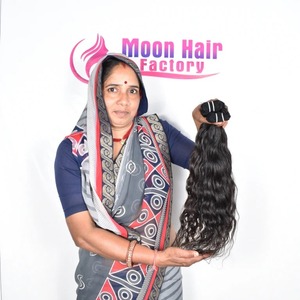 Meilleur prix, qualité supérieure, 10 pouces, 1 paquet de tissage de cheveux indiens ondulés, doux, soyeux et durable, sain et naturel, en vente - Product Image 2