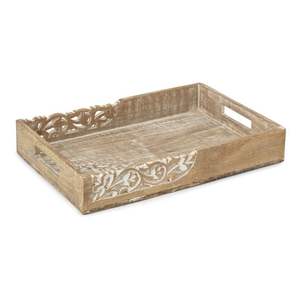 ถาดเสิร์ฟกาแฟทรงรีถาดไม้แบบสร้างสรรค์สำหรับตกแต่งโต๊ะในบ้าน - Product Image 3