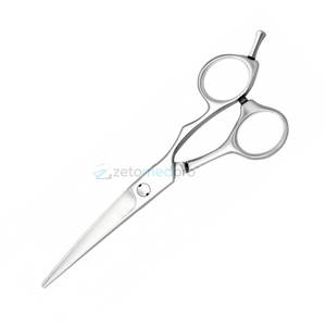 กรรไกรสแตนเลส 440C คม ทนทาน ใช้ตัดได้ดี เหมาะสำหรับร้านเสริมสวยและสำนักงาน  กรรไกรสแตนเลส 440C ระดับมืออาชีพ - Product Image 4