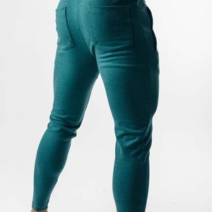 Pantalon de jogging léger en toile de coton 100% pour hommes, couleurs personnalisées, taille moyenne, taille élastique, respirant, couleur unie de haute qualité - Product Image 2