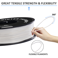 Filamen TPU 3D Printing Kualitas Terbaik 1kg 1.75mm Batang Plastik Printer 3D untuk Printer 3D